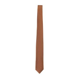 Canali Ties, male, Orange, Size: ONE SIZE Orange Silk Tie
