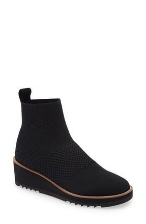 Eileen Fisher London Bootie in Black Stretch Fabric at Nordstrom Rack, Size 5.5