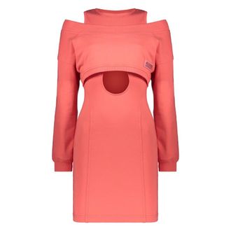 Alberta Ferretti Fitted Mini Dress - female - Alberta Ferretti - Knitted Dresses - Orange - S - Dresses