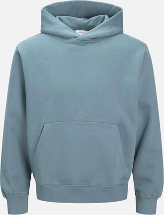 Jack & Jones Mens Jack & Jones JJEurban EDGE sweat hood STORMY WEATHER - Blue - Size: 38