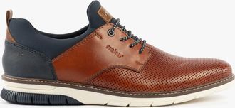 Rieker 14450-22 Mens Shoes Brown Leather - Size 7.5 Wide Fit (UK Shoe)