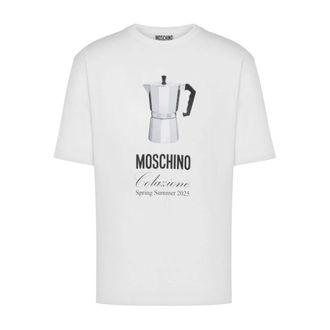 Moschino T-Shirts, male, White, Size: XL Moschino T-shirts and Polos White