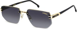 Carrera Stijlvolle zonnebril met rode lenzen - Heren - Zonnebrillen - Geel - 60 MM - Accessoires
