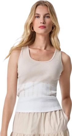 Lilla P Scoopneck Sleeveless Tank In Bamboo Dye