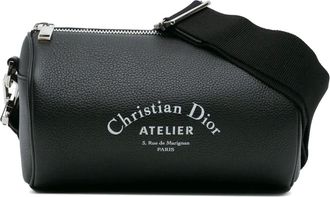 Dior 2018 Leather Atelier Roller crossbody bag - Black