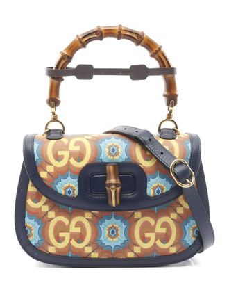 Gucci Borsa a spalla con logo 2010 - Blu