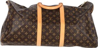 Louis Vuitton Brown Sheep Leather Keepall Bandouliere 50 (Authentic Pre-Loved)