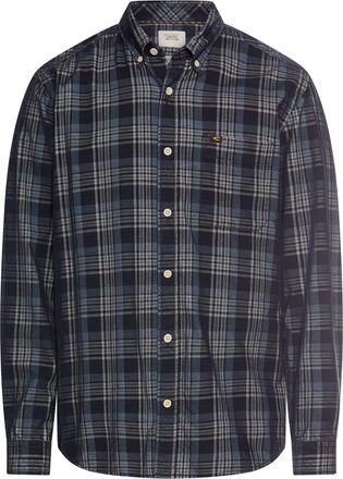 Camel Active Karohemd CAMEL ACTIVE, Damen, Gr. L, N-Gr, schwarz navy, Web, Obermaterial: 100% Baumwolle, kariert, normal h&uuml;ftbedeckend, Rundhals, 2-Knopf-Manschett