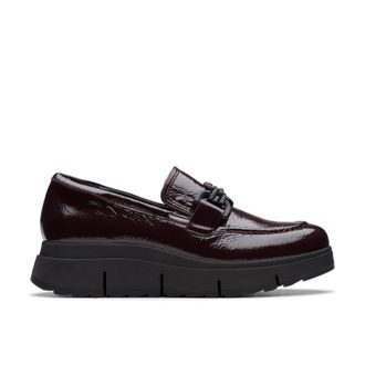 Clarks Loriini Izzy in Purple Leather