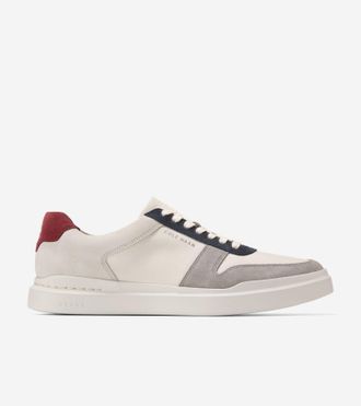 Cole Haan Mens GrandPr&oslash; Rally Court Sneakers - Beige Size 7.5