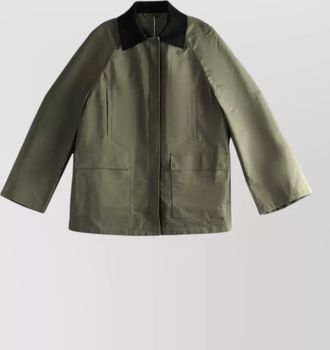 Toteme cotton jacket country style corduroy collar