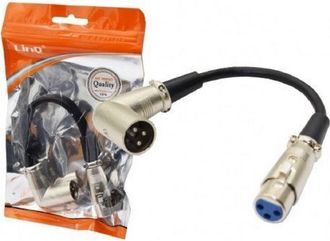 Trade Shop Trade Shop - Cable Adaptador De Audio De Xlr Macho A Xlr Micr&oacute;fono Angular Femenino Kl-9233