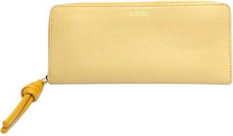 Loewe Yellow Leather Long Wallet (Bi-Fold) (Pre-Owned)