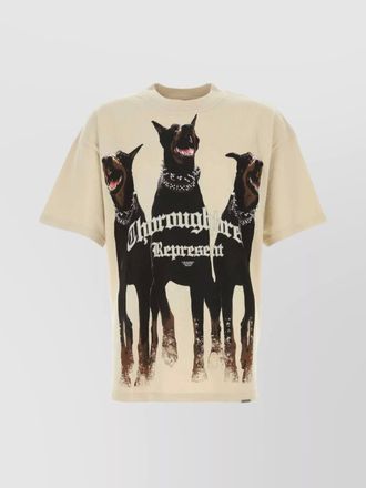 Represent cotton printed crew neck t-shirt