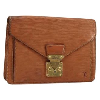 Louis Vuitton Pre-owned Clutches, female, Brown, Size: ONE SIZE Pre-owned Hand Bag