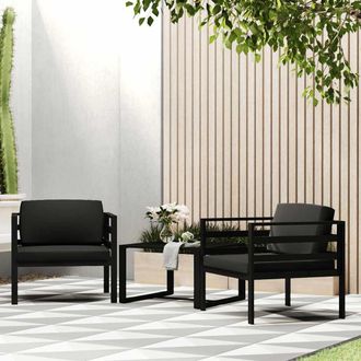 vidaXL Vidaxl - Sof&aacute; Individual Con Cojines Aluminio Antracita
