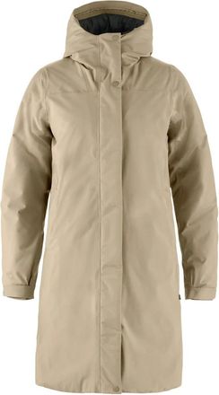Fj&auml;llr&auml;ven High Coast Hydratic Padded Parka - Dames - Mantels - Beige - Maat: L