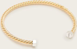 AllSaints Brass Beck Bolt Bangle, Size: One Size