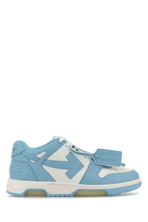 Off-white Two Tone Leather Out Of Office Sneakers