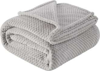OEM Manta Polar - Gris 150x200cm - Suave Y Duradera - Para Todas Las Estaciones