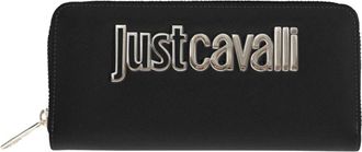 Just Cavalli Portemonnee - Dames - Portefeuilles - Zwart - ONE Size - Leer - Accessoires