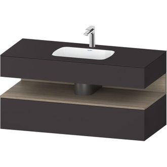 Duravit Qatego Lavabo Encastrado Con Base De Lavabo Consola, - Duravit