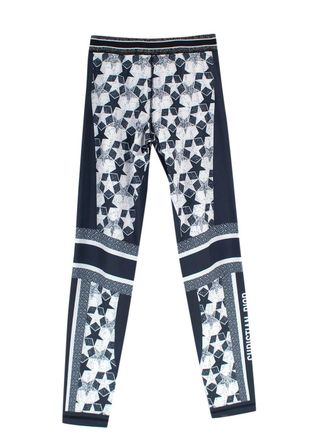 Dior Christian Dior Navy Lucky Star Printed Leggings Size S