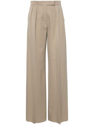 Max Mara pleated wide-leg trousers - Neutrals