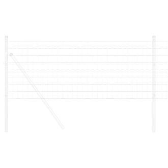 Berkfield Home Modern Euro Fence 0.8x25 m Galvanised Steel in Silver