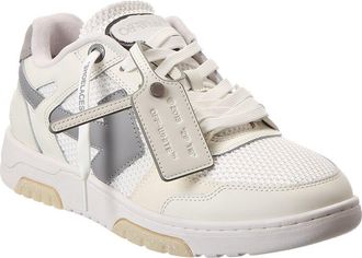 Off-white Slim Out Of Office Mesh & Leather Sneaker