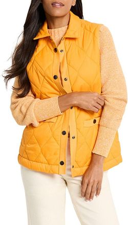 Nic+Zoe Nic+Zoe Knit Trim Puffer Vest