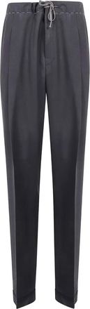 Maison Margiela drawstring pleated trousers - Grey