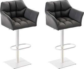 Clp Clp - Set De 2 Taburetes De Bar Damaso Gris Blanco