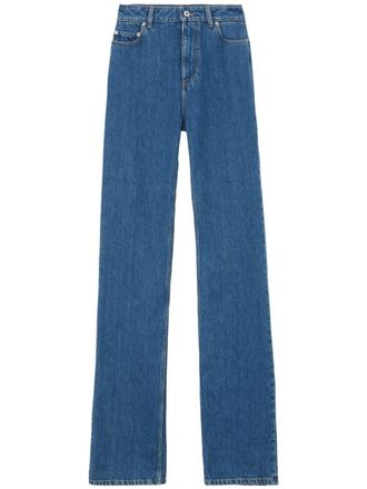 Burberry Jeans dritti a vita alta - Blu