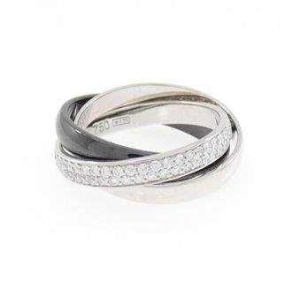 Cartier White Gold (18K) Ceramic Platinum 950 Band Ring (Pre-Owned)