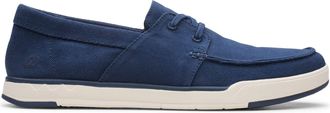 Clarks Mens Step Isle Base Low-Top Sneakers, Blue (Navy Canvas Navy Canvas), 8.5 UK
