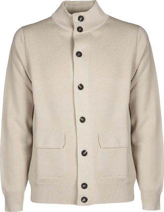FILIPPO DE LAURENTIIS Cardigan con bottoni e tasca - Toni neutri