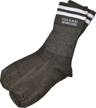 Brunello Cucinelli Calzini con glitter - Verde