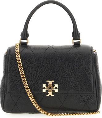 Tory Burch Charlie Gewatteerde Schoudertas - Dames - Handtassen - Zwart - ONE Size - Leer - Tassen