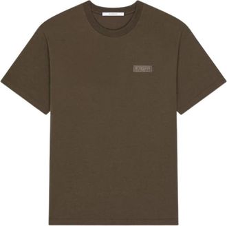Givenchy GIV T-Shirt H26 - Heren - T-shirts - Bruin - L - Katoen - Tops