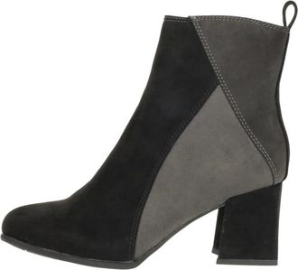 Marco Tozzi Enkellaarsjes Hak - Dames - Laarzen met Hak - Zwart - 40 EU - Schoenen