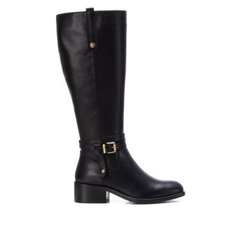 Xti Carmela Womens Leather Dress Boots 160977 Black