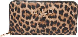 Liu Jo Animalier Leopard Print Logo Wallet