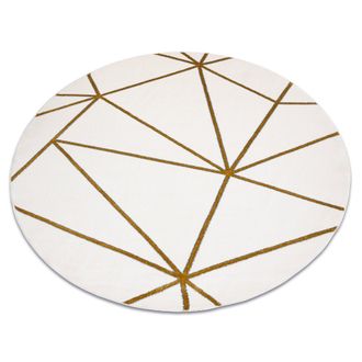 RugsX RugsX Emerald Rug in Yellow | Size: 200 cm diameter