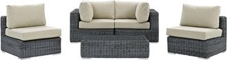 ModWay Summon 5-Piece Outdoor Patio Sunbrella Sectional Set