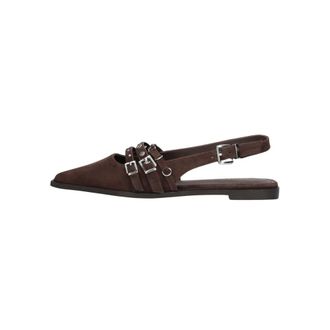 Notre-V D241192129 Slingbacks - Dames - Schoenen - Bruin - Maat: 39 EU Leer