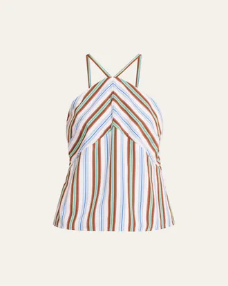 Rosie Assoulin Call Me Maybe Halter Top