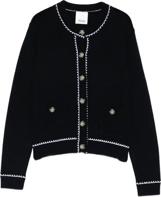 Allude Vest met knoopdetail - Blauw