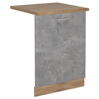 Vicco Tapa Del Lavavajillas R-line, Hormig&oacute;n, 60 Cm, Et Roble