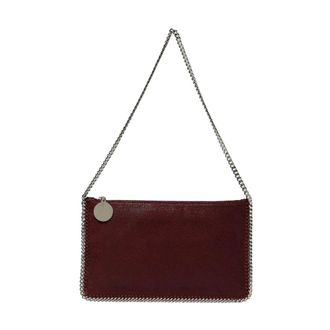 Stella McCartney Shoulder Bags, female, Purple, ONE SIZE, Chain Trim Pouch